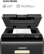 Locksworth 200-Sheet P-5 Micro-Cut Heavy-Duty Paper Shredder, 60-Min Continuous - Image 2