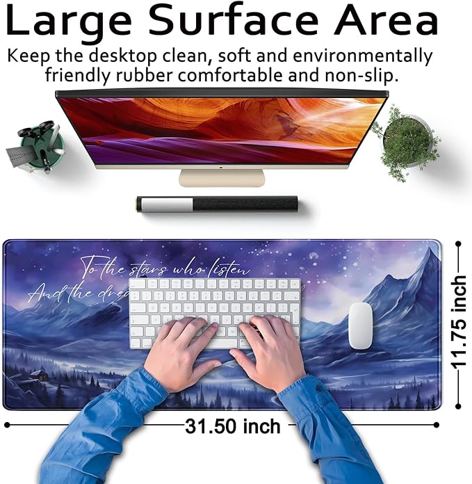 Acotar Desk Mat Sara J Maas Fantasy Mouse Pad Large - Image 6