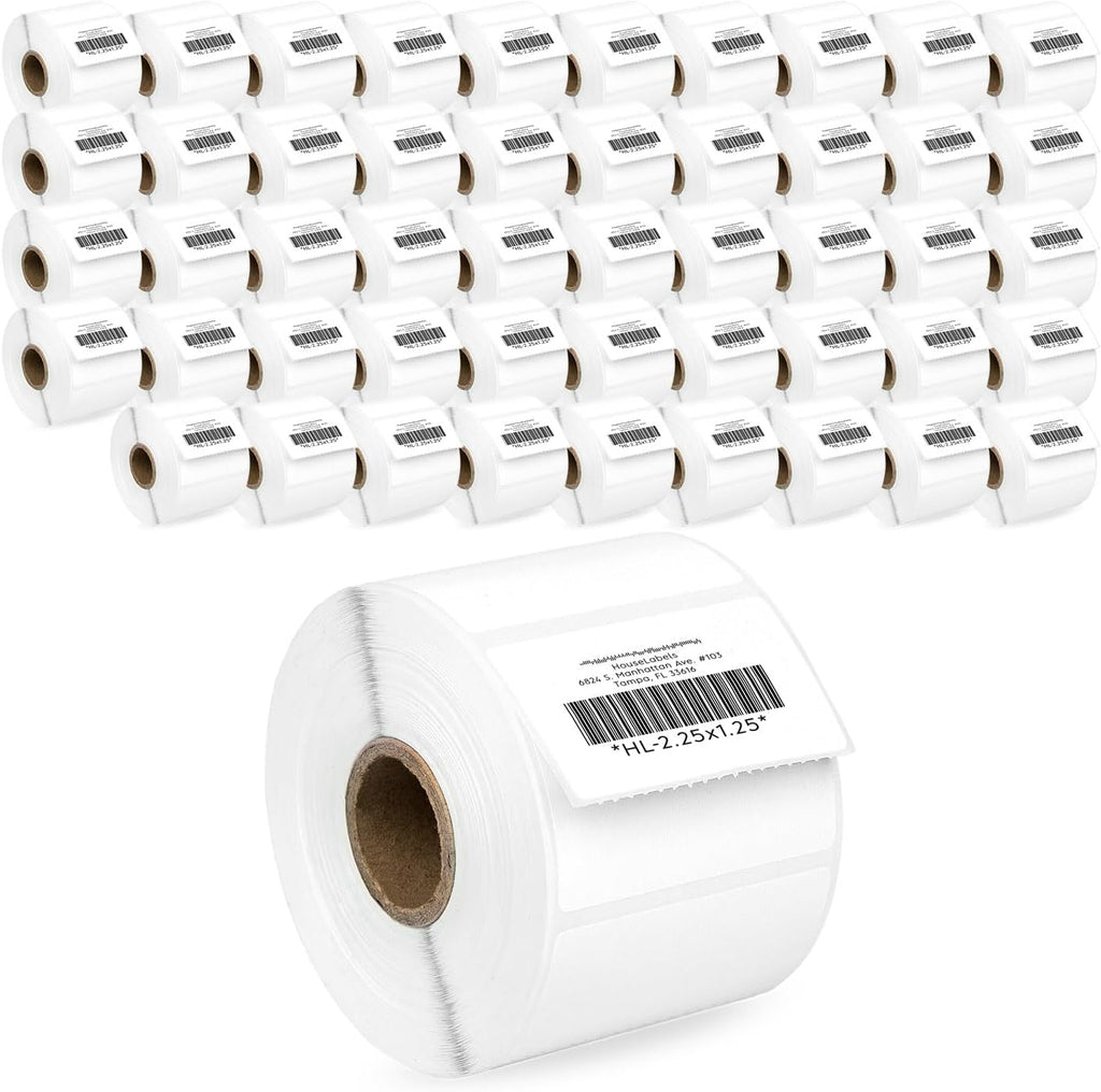 HOUSELABELS 2.25" x 1.25" Address Labels on 1" Core Compatible