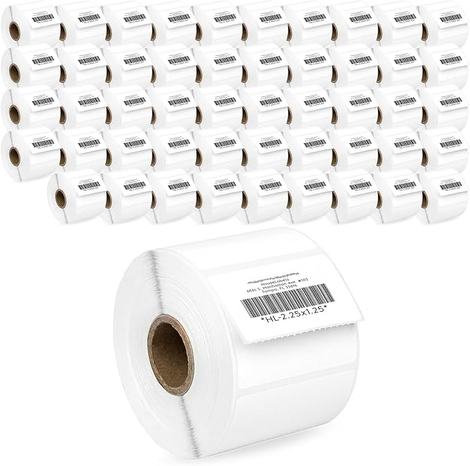 HOUSELABELS 2.25" x 1.25" Address Labels on 1" Core Compatible by HouseLabels