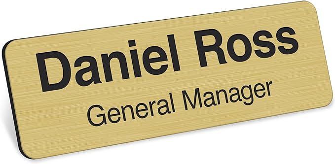 Custom Engraved Name Tags, Magnetic Tags, Personalized Name Tags, Durable by MySignCenter