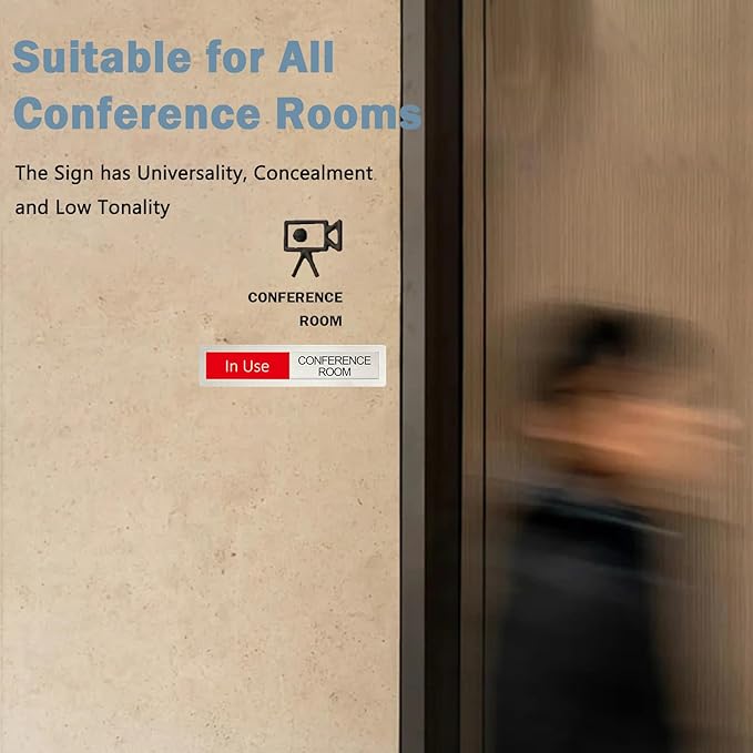 Conference in Use or Available Sign, Vacant Occupied Status - Image 4