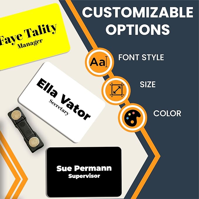 Magnet Me Up Custom Printed Magnetic Name Tag Badge - Image 4