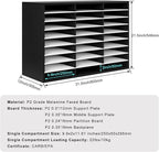 PAG Mail Sorter Organizer, Wood Literature Organizer, Student Mailbox - Image 4