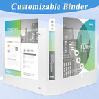 CIXILDTS 2 Inch D Ring Binders, 3 Ring Binder Fit US Letter Size Paper - Image 6