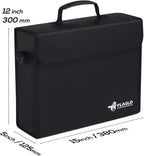 FLASLD Fireproof Document Bags, Holder Home Office Portable Filing Storage - Image 3