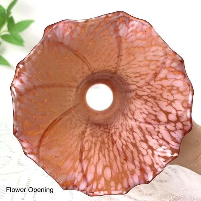 Bieye LS92 Lily Flower Blown Glass Lampshade - Image 3