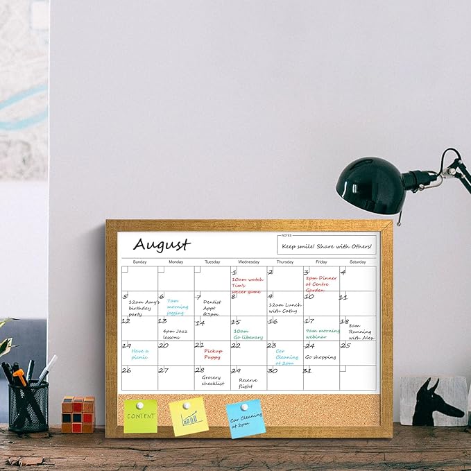 Calendar Whiteboard for Wall, 17x13 Inches White Board Calendar Dry Erase - Image 8