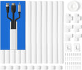 204in Wall Cable Hider, Cord Hider to Hide 2-3 Cords, TV Wire Hider by ZhiYo