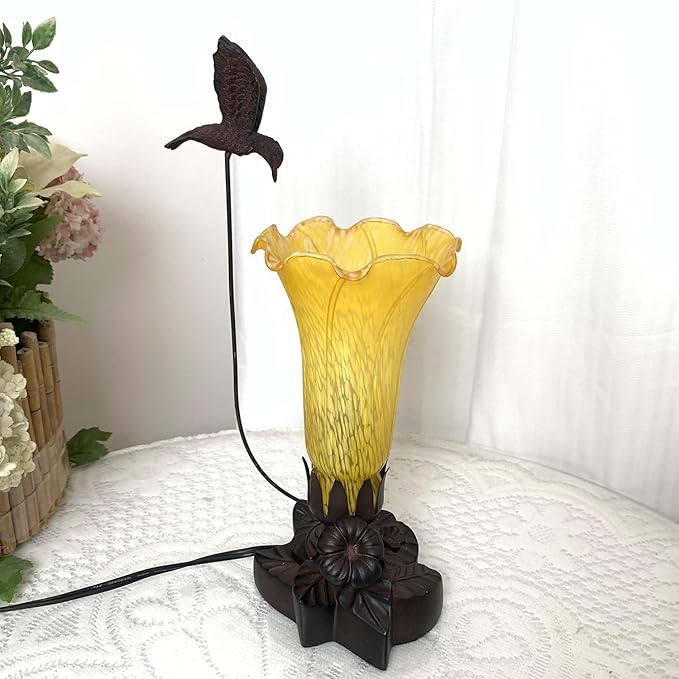 Bieye LS98 Lily Flower Blown Glass Lampshade - Image 6