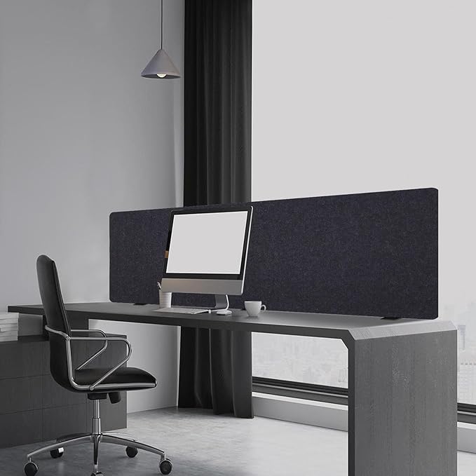 DouSeiAi Clamp-On Desk Divider, Desk Privacy Panel, Office Sound Absorbing - Image 5