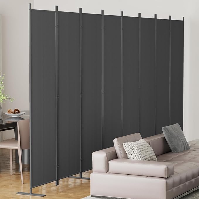 Helios&Hestia 8-Panel 6 ft Tall Indoor Folding Room Divider, Portable Privacy - Image 2