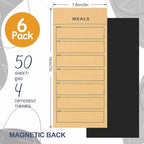 Utron 6 Pack Vintage Magnetic Notepads - Image 2