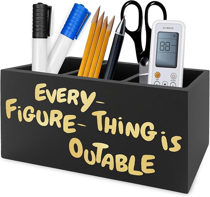 QZQE Everything Is Figureoutable Pen Pencil Holder Organizer by Unknown