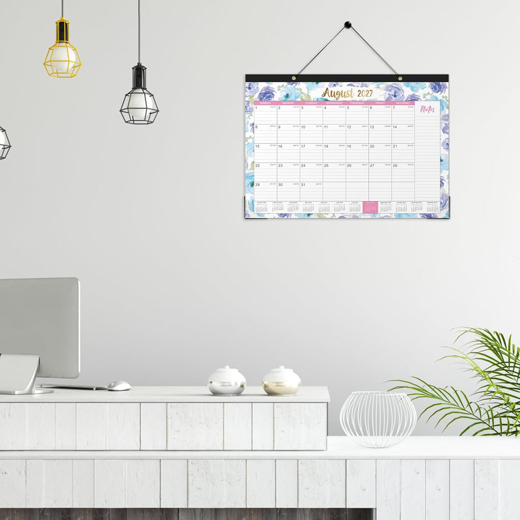 2027 Desk Calendar - Jan. 2027 - Dec. 2027, 12 Months Large Monthly Desk Calendar 2027, 17" x 12", Desk Pad, Large Ruled Blocks, To-do List & Notes