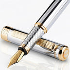 Scriveiner Silver Chrome Fountain Pen by Scriveiner