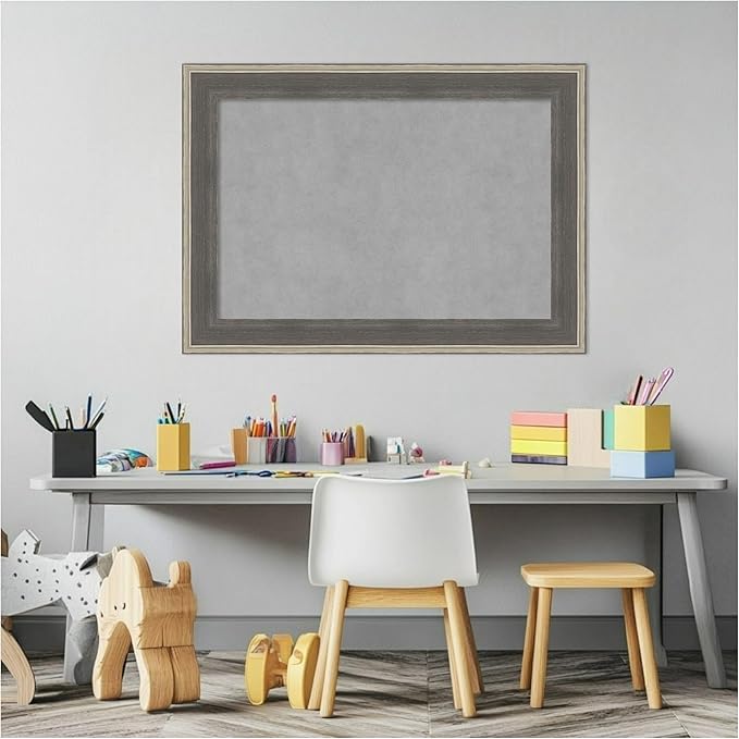 Amanti Art Grey Framed Magnetic Board 21x29 Medium Vision Board - Image 5