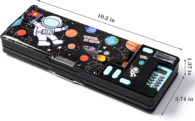 Pop Up Multifunction Pencil Case, Cute Cartoon Pen Box Organizer Stationery - Image 5