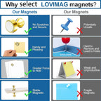 LOVIMAG Fridge Magnets 18Pcs Refrigerator Whiteboard Small Strong Magnet - Image 4