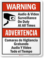 SmartSign 24 x 18 inch “Warning by SmartSign