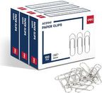 Deli Jumbo Paper Clips Smooth, 300 Large Paper Clips, 3 Boxes of 100 Each by delioffice