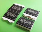 20 Pack Rustic Reserved Table Sign - Image 4