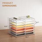 Marbrasse 7 Tier Desktop Literature Organizer, Mesh Paper Organizer Desk - Image 3