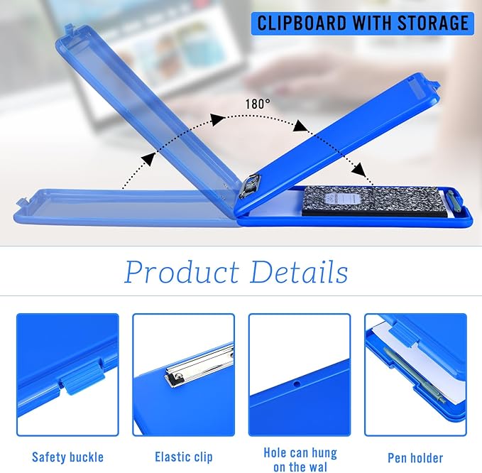 Ireer 12 Pcs Plastic Clipboard - Image 3