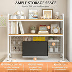 IOTXY 2-Tier Desktop Hutch Bookshelf - Image 4