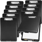 Mimorou 10 Pcs Clipboard with Storage, 9.5 x 13.5 Inch Plastic Heavy Duty by Mimorou