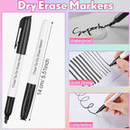 Sepamoon 240 Pack Dry Erase Markers Bulk Chisel Tip Whiteboard Markers Pens Low - Image 3