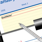 AT-A-GLANCE 2026 Desk Calendar Refill, Weekly, 5-1/2" x 7", Flip-A-Week with QuickNotes (SW7065026)