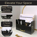 BLU MONACO | Wooden Mail Organizer - Image 3