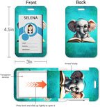 Elephant Badge Holder with Retractable Lanyard, Cute Lanyards - Image 4