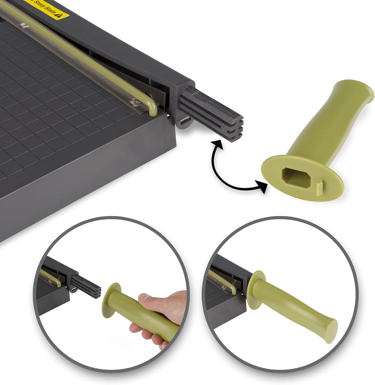 Swingline Paper Cutter, Guillotine Trimmer, 12" Cut Length, 10 Sheet Cap...
