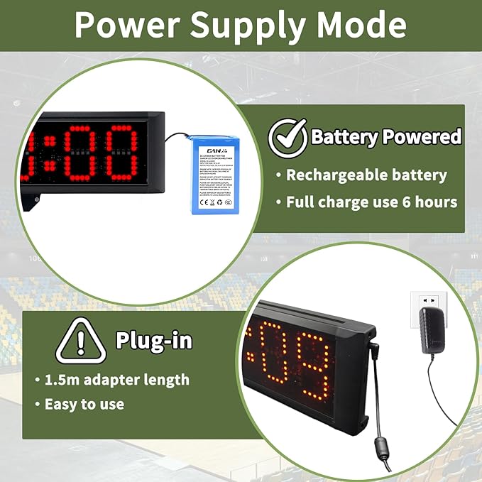 Large LED Display Digital Race Timer Clock - Image 4