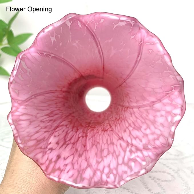 Bieye LS65 Lily Flower Blown Glass Lampshade - Image 4