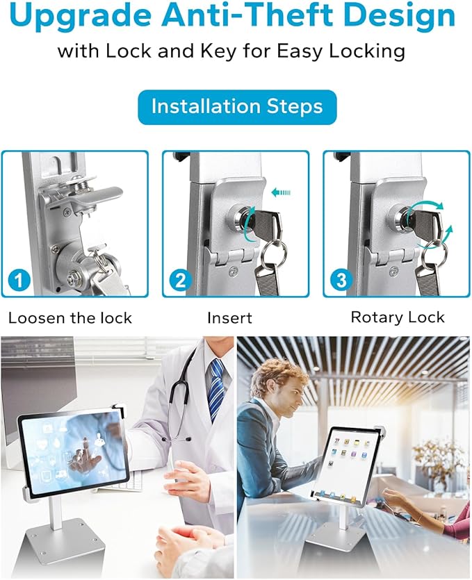 GDZN Anti-Theft Tablet Kiosk Stand - Image 2