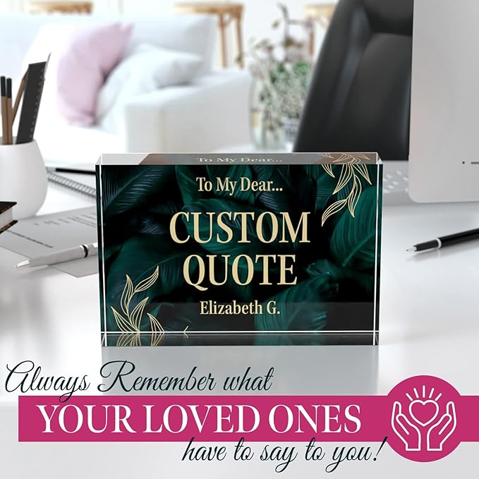 Custom Acrylic Sign Personalized, Custom Desk Name Plate, 18 Styles, - Image 5