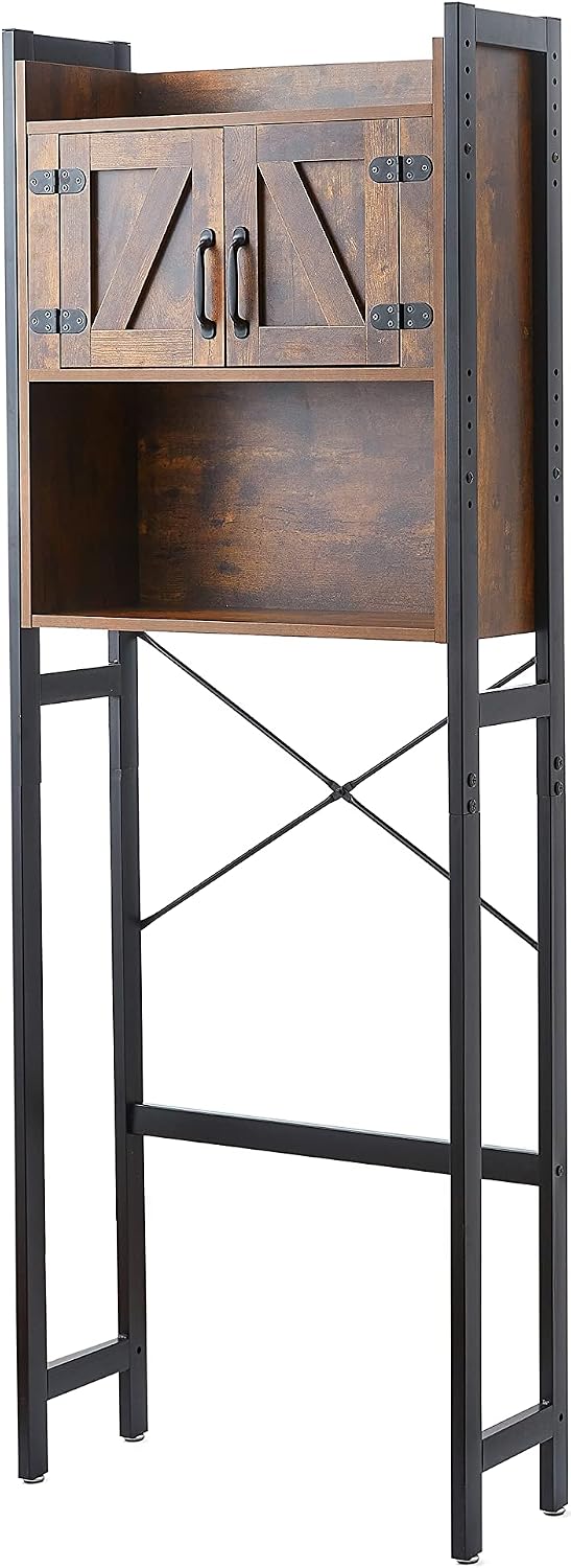 Yak About It® Dorm Hutch - Over the Fridge Organizer - Dark Wood Walnut