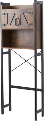 Yak About It® Dorm Hutch - Over the Fridge Organizer - Dark Wood Walnut