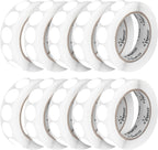 Perco White 1-Inch Perforated Circle Dot Sticker Labels — 10 Rolls, 000 Round