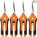 BEoffer 4 Pack Pruning Shears, 6.5 Inch Garden Scissors Gardening Hand Pruning by BEofferDirect