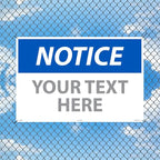 Custom OSHA Style Notice Sign 24" x 36" Aluminum Sign, Customizable "Your Text - Image 3