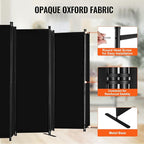 VEVOR Room Divider, 6 Panel Room Divider, Folding Privacy Screen and Portable - Image 3