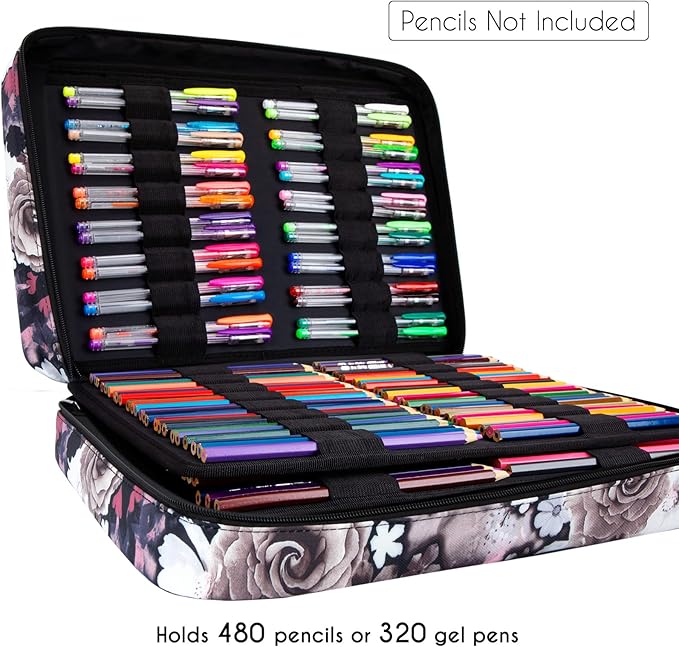 YOUSHARES Big Capacity Colored Pencil Case - Image 4