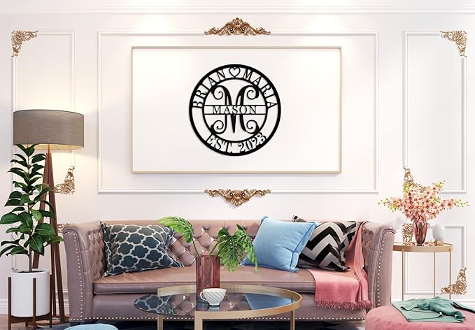 Personalized last name sign, Monogram Letter - Image 5