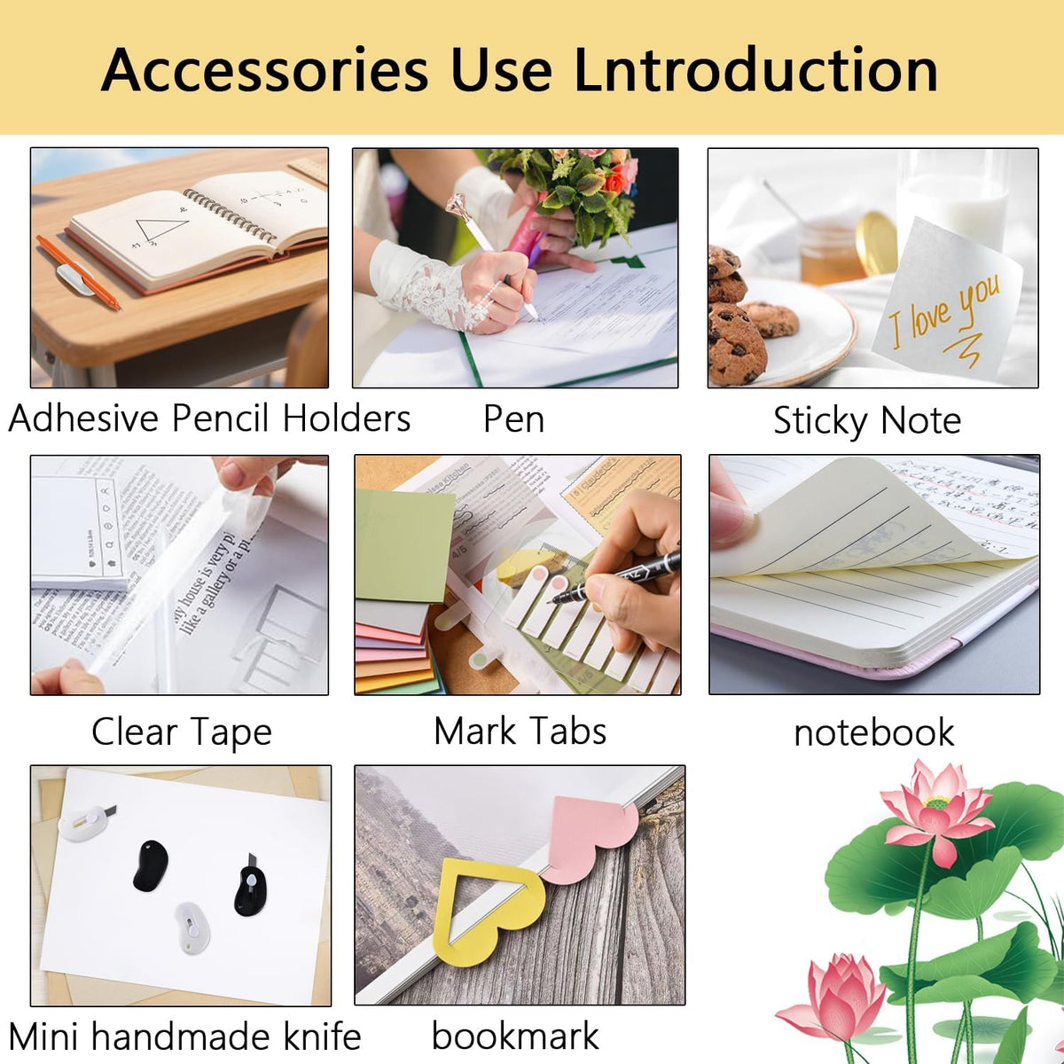 Office Supplies,Desk Accessories,Desk Organizer,Stapler,Tape Dispenser,Foldin...