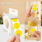 Yellow 1 Inch Round Color Coding Dot Labels, 10 Rolls 10000 Dot Stickers in - Image 3