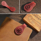 Artlaza Personalized Magnetic Leather Bookmark, 26 Letters Custom Leather - Image 5